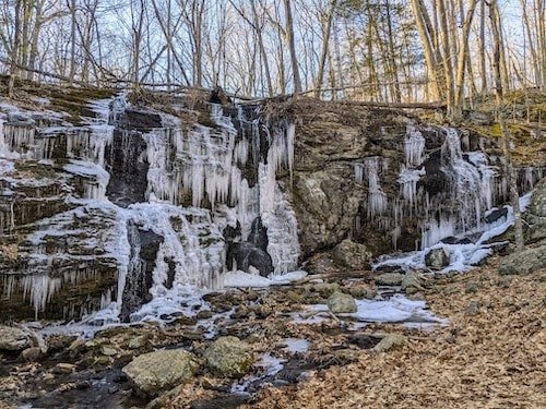 Best Waterfalls In Ct: Top 23 Most Unique Spots 9 Blackledge Falls in the winter