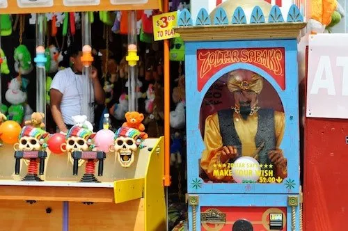 Zoltar on the Coney Island Boardwalk, always a good answer to the question, what to do in Coney Island?