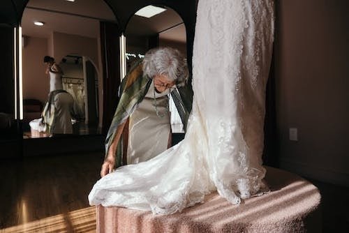 Getting the final measurements before your wedding weekend