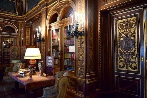 Interior of the Breakers at Newport, Rhode Island, a historic town