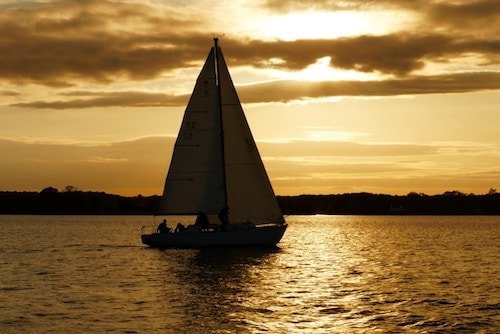 sailing on the Chesapeake Bay in St Michaels, Maryland
