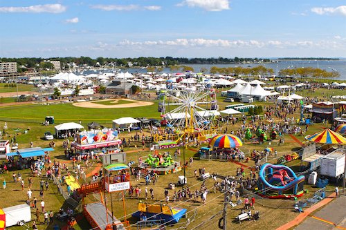 the grounds of the Norwalk Oyster Festival