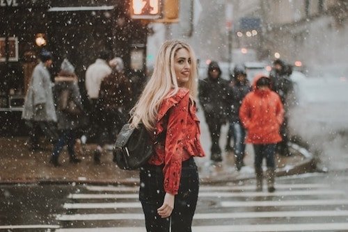 Winter walking tour in New York City