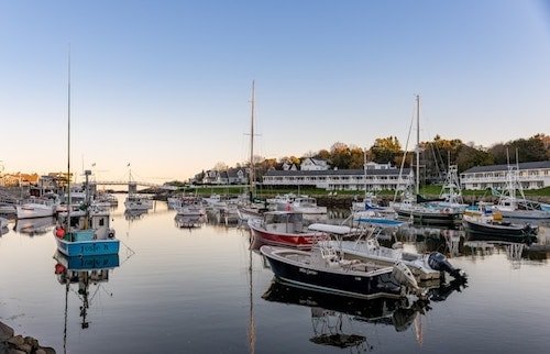 Ogunquit Harbor along the Marginal Way