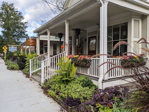 Historic colonial architecture in nearby Kent, Connecticut