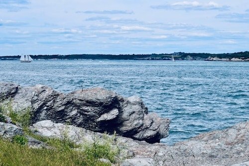 Harbor surrounding Aquidneck Island and Middletown, RI
