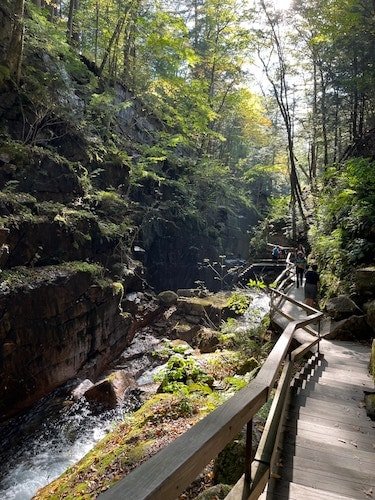 Exploring Lost River Gorge in Lincoln NH