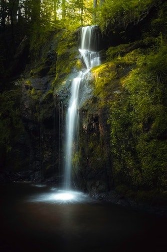 Waterfall at Steep Rock Preserve, managed by the Steep Rock Association