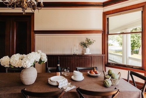 Dining room of a bed & breakfast in Maine, perfect for afternoon tea