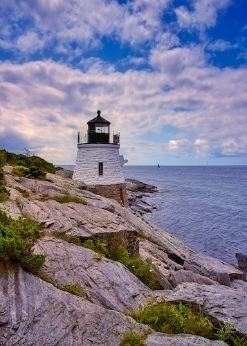 Castle Hill Lighthouse in Newport