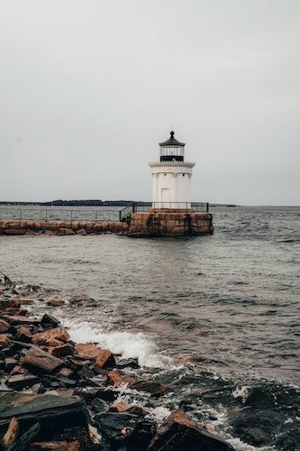 Bug Light Park in Portland Maine on New England winter getaways