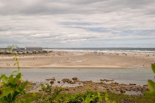 Visitors enjoying Ogunquit Beach