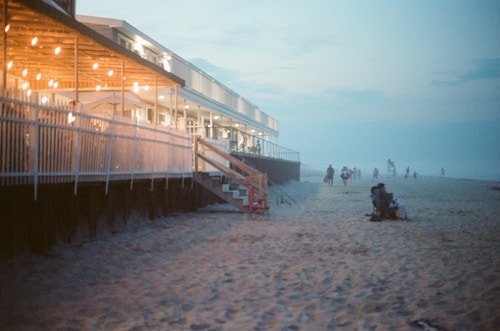 A walk on a foggy beach is an Ogunquit staple in the quiet months, along with fine dining, delicious restaurants, and the theater scene