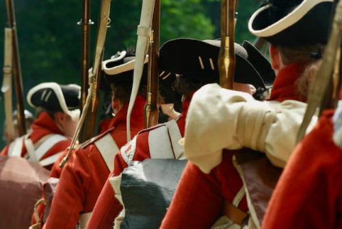 Re-enactors of the Battle of White Plains