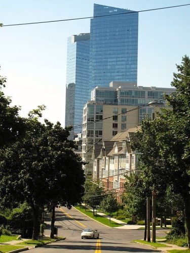 Church Street in the city of White Plains, New York