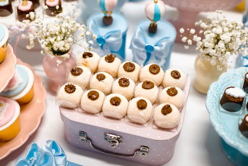 cute display of finger foods at one of the best baby shower venues in greenwich ct