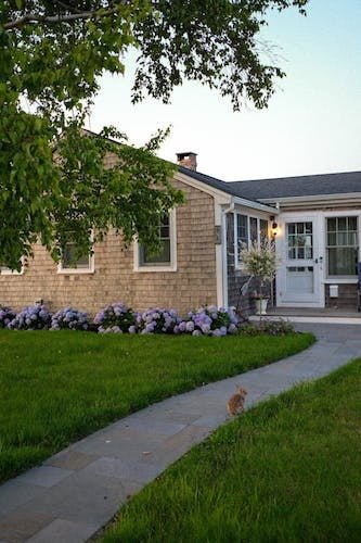 Charming New England cottage in May