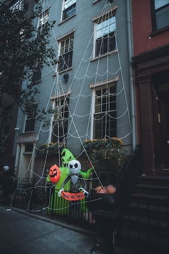 A Halloween season walk near the Metropolitan Museum