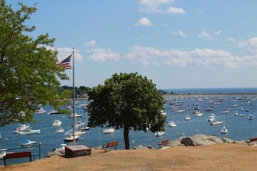 Harbor in New England in May