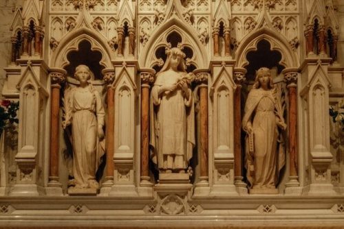 Iconography in St Paul's Chapel in Financial District NYC