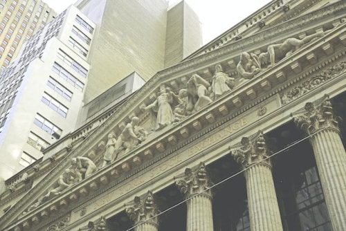 exterior of the Exchange on Wall St