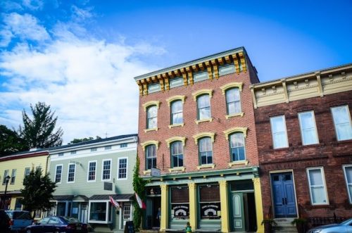 Storefronts along Hudson, NY