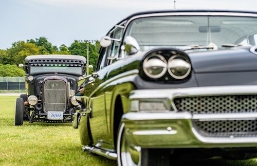International vintage car races at Lime Rock Park