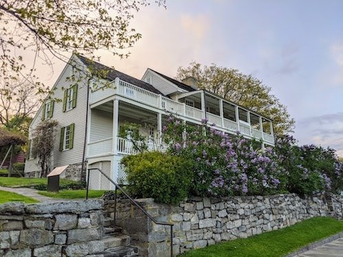 Bush-Holley House in May in Greenwich CT