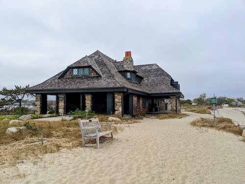 The old cowshed at Tod's Point, now the Bruce Museum Seaside Museum