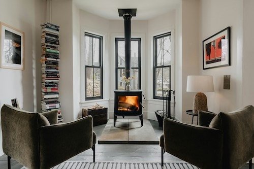 A cozy fire