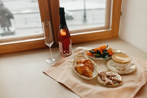 Cute breakfast served for the holiday season