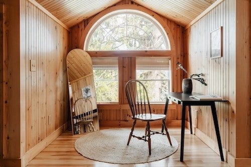 A quiet yet spacious corner to relax in for a week or more