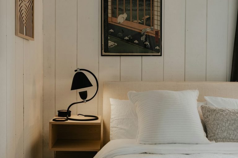 Interior of charming guest rooms with private bath