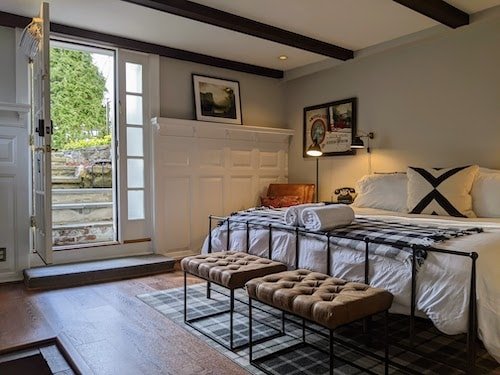 Guest room of one of the most romantic places to stay in the Northeast