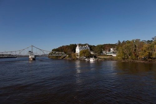 Goodspeed Opera House along the Connecticut River in East Haddam
