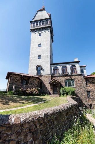hueblein tower at talcott mountain state park, a hiking adventure