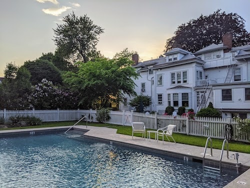 One of the most relaxing outdoor pools in Connecticut