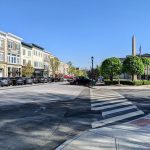 The center of Greenwich Avenue, home to shops and restaurants, and a prime spot on this Greenwich CT visitor's guide