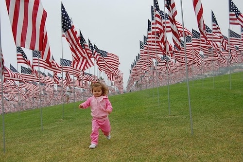 Kid enjoying themselves over 2024 Memorial Day