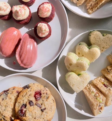 cookies, cakes, and tea snacks at Cady's Tea Room in March