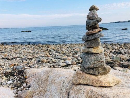 Things To Do In New Bedford Ma: Top 10 Most Unique Spots 10 Cairn of rocks along the sea in New Bedford Massachusetts
