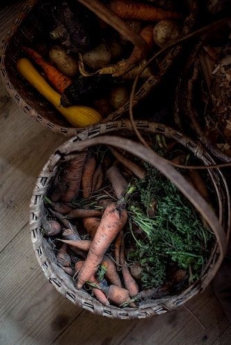 Fresh produce ready for cooking