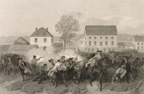 The Battle of Lexington and Concord, the first battle of the Revolutionary War