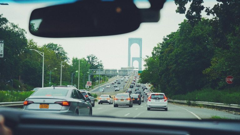 Driving towards the Throgs Neck bridge in NYC in June