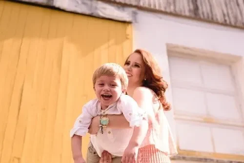 Mom and child spend the day together on a weekend visit to CT