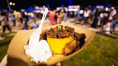 International cuisine at the Queens Night Market, one of the best food markets