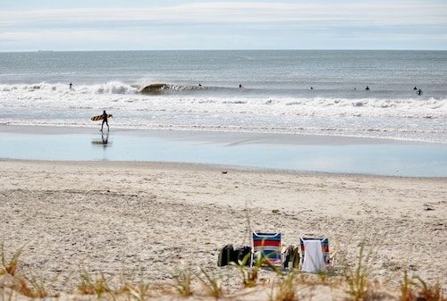 Spectacular views of the ocean from Rockaway Beach, still part of NYC