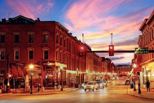 Downtowns of Fairfield County, like South Norwalk, are popular destinations in the region for dining, shopping, or drinks
