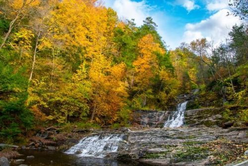 kent falls in fall e1745077551918 Places to Visit in CT in Summer: Top 23 Most Unique Spots