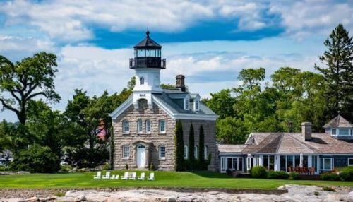 Noank light, one of the best places to visit in Connecticut summer